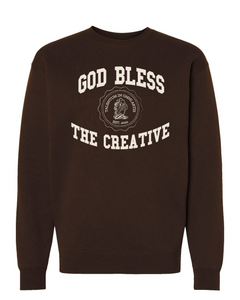 God Bless The Creative Collegiate Sweater - Latte [PRE-ORDER]